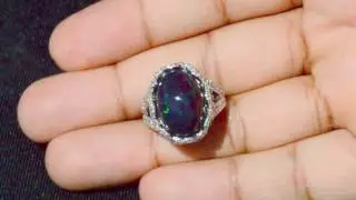 Black OpalD Ring