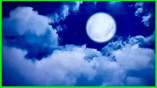 Background Loop 💕 Moon and cloud travel night sky animated background video ,Nature background ||