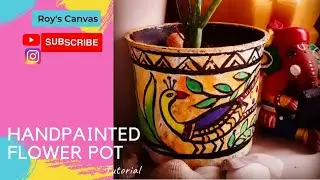 DIY painted pots|How to paint plastic pots | DIY Plastic Pot Makeover | Very Easy Plant Pot Painting