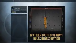 CS:GO M9 BAYONET TIGER TOOTH GIVEAWAY! + USP-s INHUMAN REACTIONS
