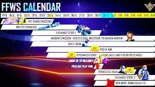 FFWS Calendar | New Weapon Royal | Free Female Costume | Legend backpack Skin