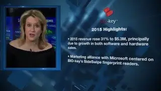 SCN-VNR: BIO-key (@OTCQB: BKYI) Revenue up 31% on Alliance with Microsoft