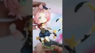 Diona figure Genshin Impact | Clay figure | Photography #diona #genshinimpact #anime #animefigure