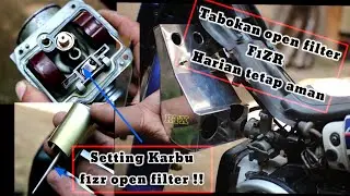 F1ZR OPEN FILTER AMAN BUAT HARIAN?TIPS SETING KARBU STD/OPEN