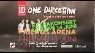 ONE DIRECTION | EXTRAKONSERT 14 juni | Friends Arena, Stockholm |
