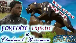 Chadwick Boseman TRIBUTE - Paying Respect at Fortnite MEMORIAL for Black Panther star - Season4 Ch.2
