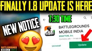 Finally Bgmi 1.8 Update Date | Bgmi latest news | Battlegrounds Mobile India | Tamil Today Gaming