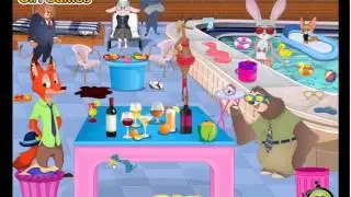 Zootopia Game - Disney Zootopia After Party Pool Cleaning Video Game For Kids HD