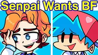 Friday Night Funkin' Boyfriend and Senpai Date Time | Cherry Blossom Date (No GF) (Gaming Xmr79)
