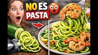 👉 Estos espaguetis de calabacín con gambas te van a obsesionar 🦐🥒