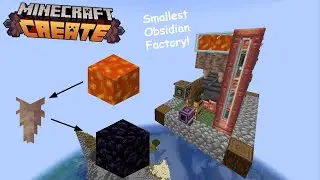 How to build a compact Obsidian factory with the create mod