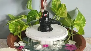 Beautiful shivling water fountain / easy fountain making at home / waterfall #trending