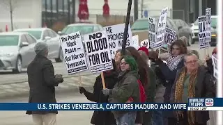 Nebraskans protest operations on Venezuela; Nebraska leaders respond to Venezuela operation