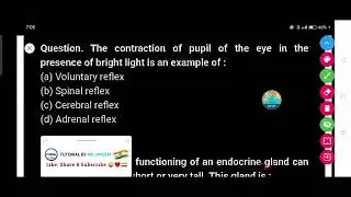 The contraction of pupil of the eye in the presence of bright light is an example of :-