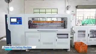 High speed fully automatic paper core cutting machine with easy changeable 4 different cutting sizes