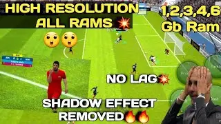 How to Fix Lag in Pes 2021 Mobile 🔥🔥100% Working in 2,3,4,6 Gb Rams | High Resolution | Fix lagging