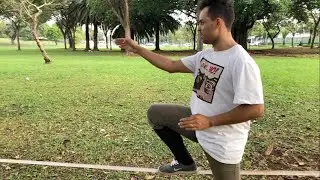 Como andar de slackline primeiros passos
