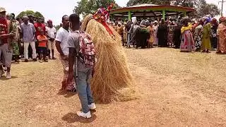 Gola Masked Dancers performing in JENNEH, Bomi County, Liberia