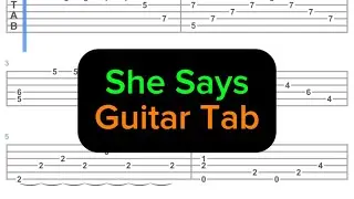 She Says - Fingerstyle Guitar Tabs