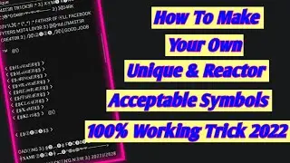 How To Make Own Name Acceptable Invalid And Unique Symbols 2022 | Invalid Name Facebook account 2022