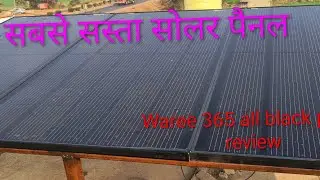 Waree 365 all black solar panel review with Eapro tron 3200 inverter.
