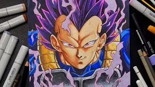 Dragon Ball Super | Рисуем новую форму БОГА РАЗРУШЕНИЯ для Вегеты!