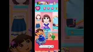 || my talking Angela 2 dora the explorer dress up|| #angela2 #dressup #shortsfeed #viral
