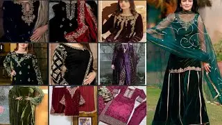 Stylish Velvet Dress Designs 2024-25||Latest and Beautiful velvet dress design2024-25||winter dress