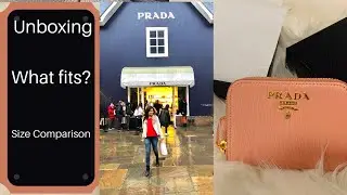 Prada wallet unboxing | Prada coin Purse | Review | downsizing wallet?