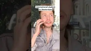 International student in Amsterdam 🍎 #sketchcomedy #expatlife #uva #dutchlife