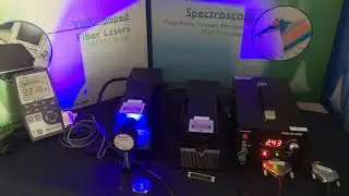 Blue laser for flow visualization