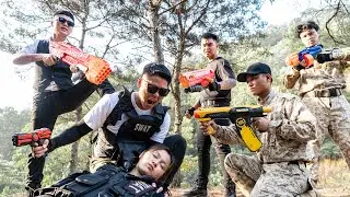 Nerf Gun War : Mission Completed Police SEAL Team Fight Dangerous Leader Black Hat Criminals Group
