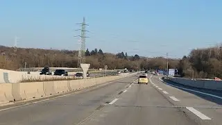 Part-1 A drive from Rüdesheim to Steinbach over Highway/Autobahn A66  PLEASE LIKE&SUBSCRIBE 