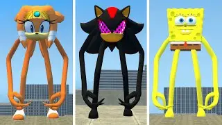 I BECOME NEW SPONGEBOB SMILEY'S & SONIC SHADOW SMILEY & SONIC TIKL SMILEY'S in Garry's Mod!