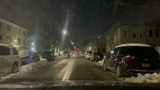 New York 4K - Driving Tour | 4K NYC Drive New York City USA | aftermath of the snowstorm