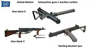 Weapons used in the Korean War (1950-1953) Army Guns