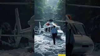 The Brave Monkey 🐒 & The Lost Police Officer | Jungle Rescue Story || #ai #rescue #junglestory