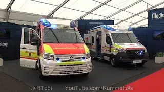 Austrian MICU & German Medical Transport Ambulance - Medicop at the Rettmobil 2022 Expo in Germany