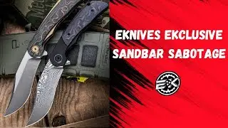 EKnives EKclusive-Black Snow Customs/Lerman Custom Sandbar Sabotage