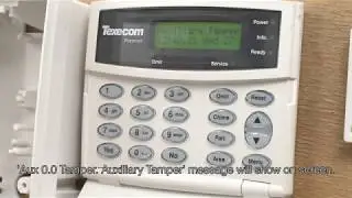 How to reset Texecom Premier alarm after tamper