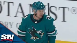 Sharks Rookie Ty Emberson Fires Home A One-Timer For His First Career NHL Goal