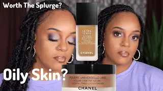 Review & Wear Test 💥Chanel Le Teint ULTRAWAER Foundation 121🔥 Natural Loose Finish Powder 121