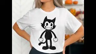 Felix the Cat Silhouette SVG, Classic Cartoon Character Clipart, Vintage Animation Vector, Iconic Ca