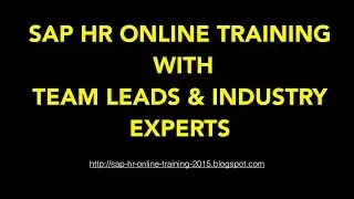 SAP HR Tutorial For Beginners | SAP HR / HCM Online Training | SAP HR/HCM Overview