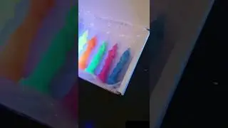 Fluorescent lovers candles in a box. #uv #blacklight #candlemaker