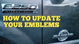 Badge removal and upgrade on F250 Powerstroke