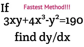 Fast Method to Differentiate Implicit Function ##SolveMathLikeAPro #MathsTipsNTricks