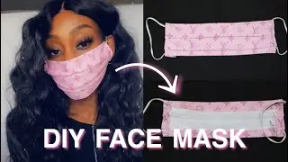 DIY Designer Fabric Face Mask | No Sewing Machine