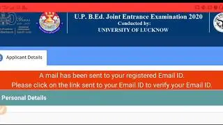 How to fill UP B ed 2020 Online Application form