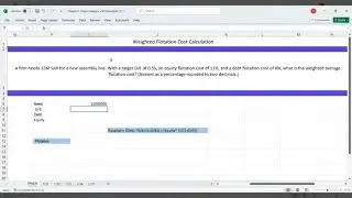Weighted Flotation Cost Calculation